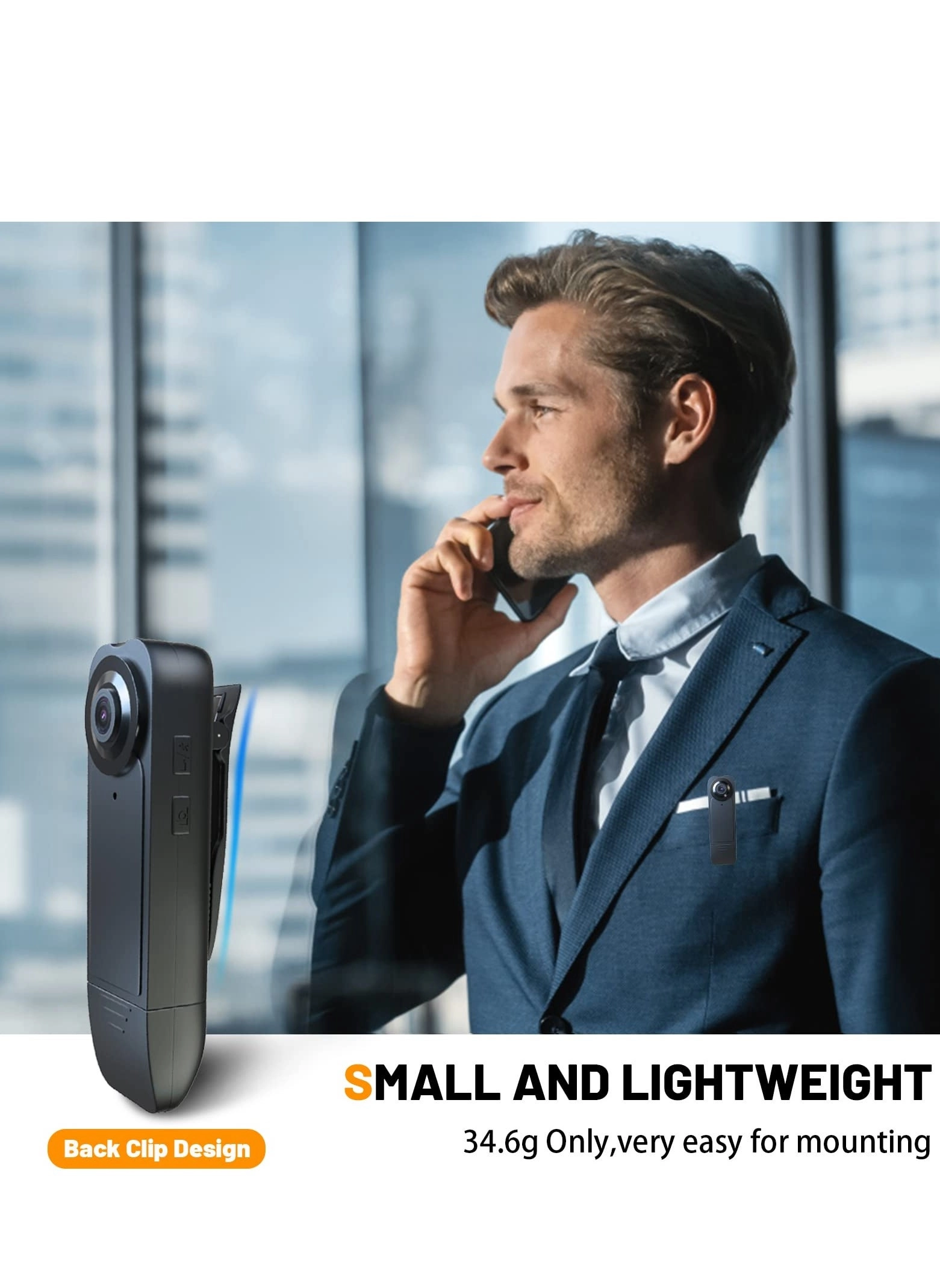 Mini Body Camera Dimension2D[width=1920.0, height=1080.0]pixels 32GB