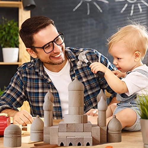 Wooden Castle Building Blocks - 1pcs
