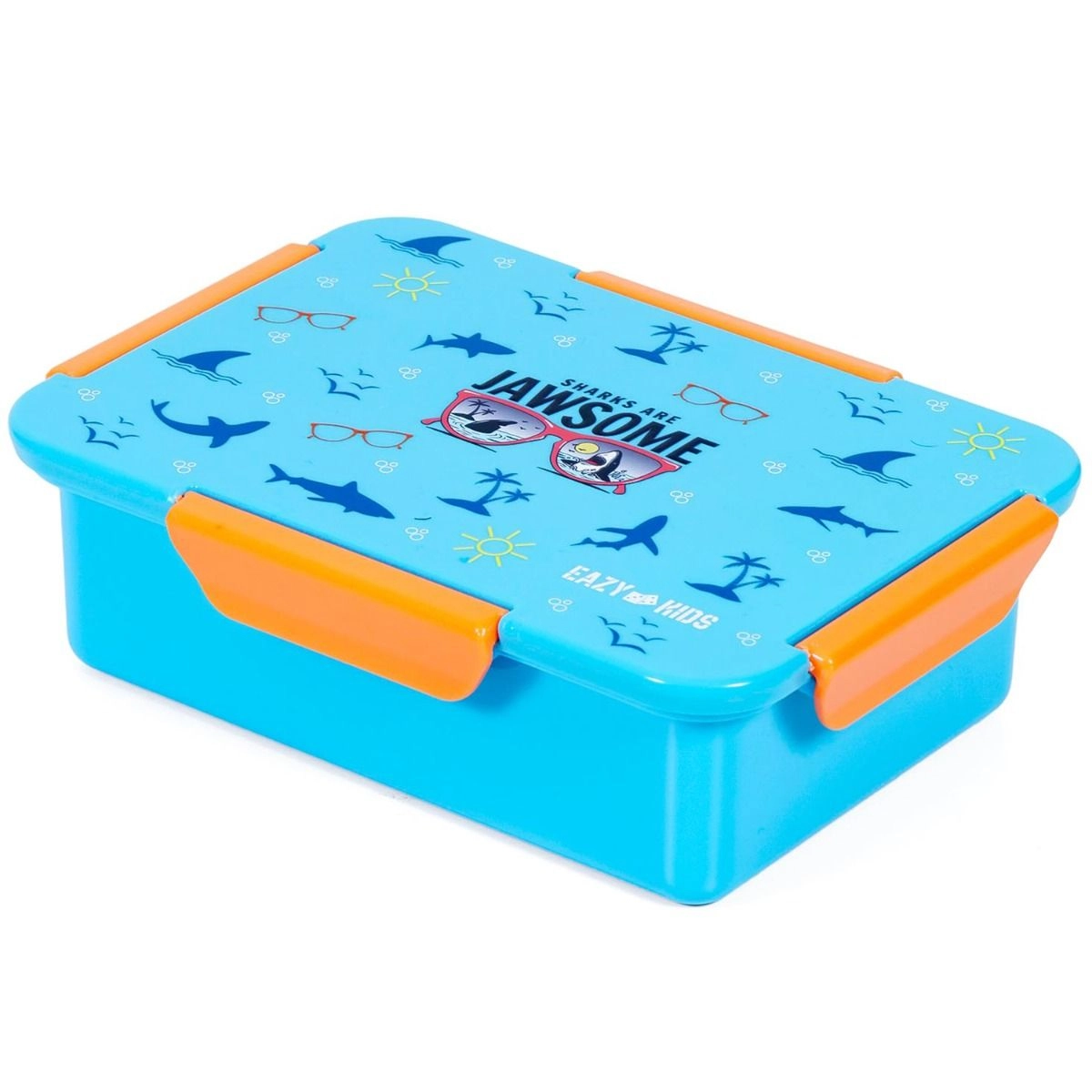 Lunch Box - 850ml Jawsome Blue + Tritan Water Bottle - 650ml + Snack Box