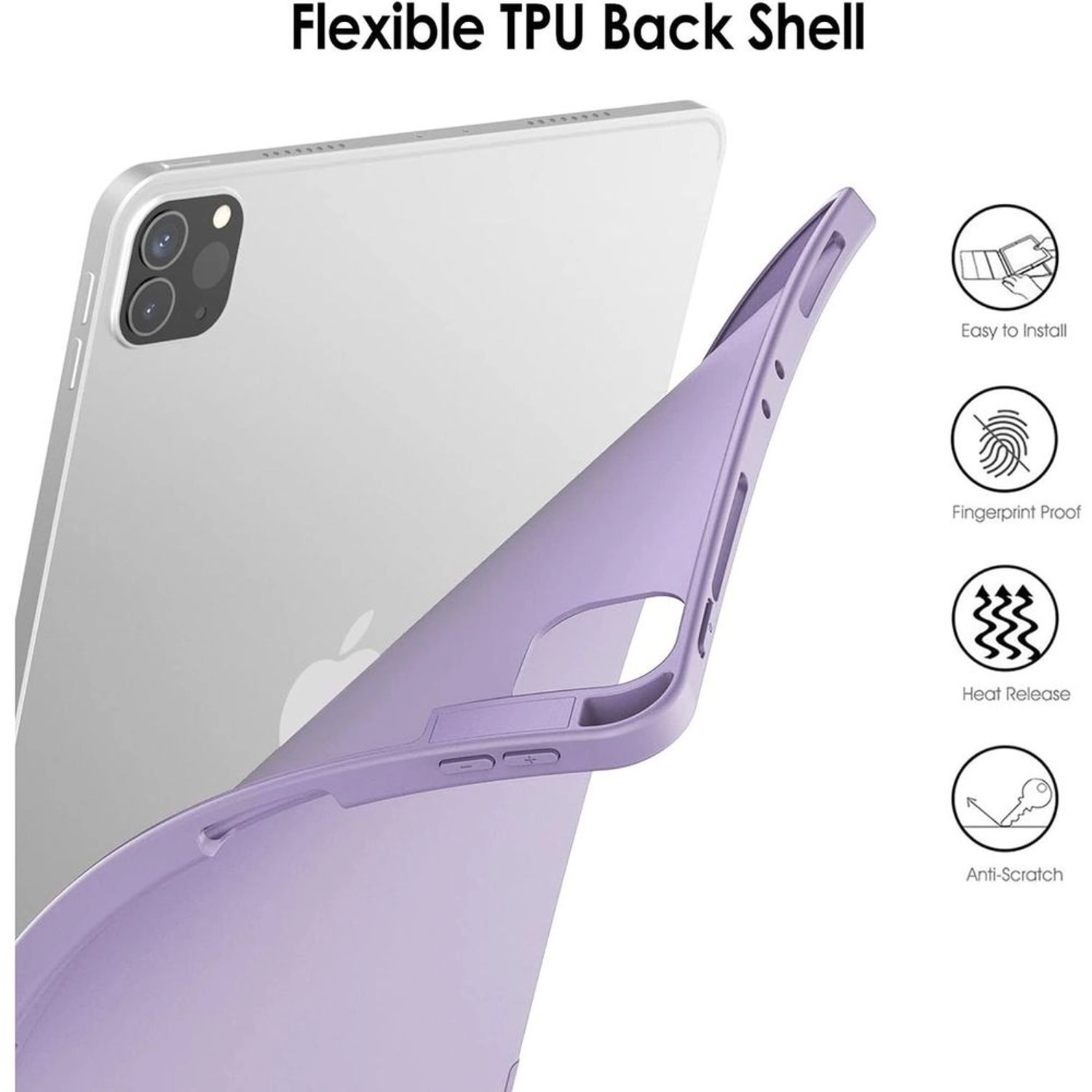 Flip Case with Pencil Holder for iPad 10.2-inch