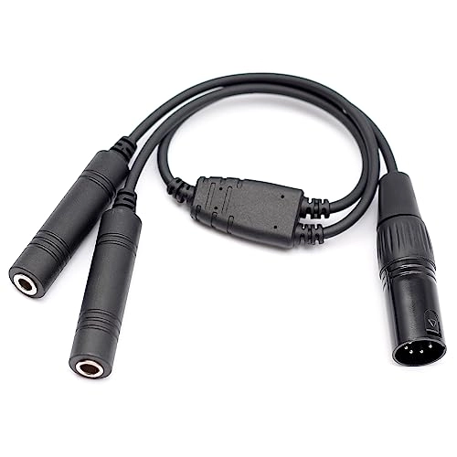 Dusledel Headset Adapter for Airbus XLR 5 Pin - GA Dual Plug