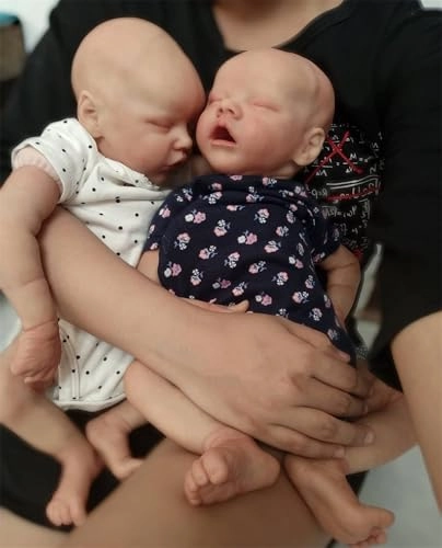 Reborn Baby Dolls Twins - 18 Inch Silicone Ages 3+