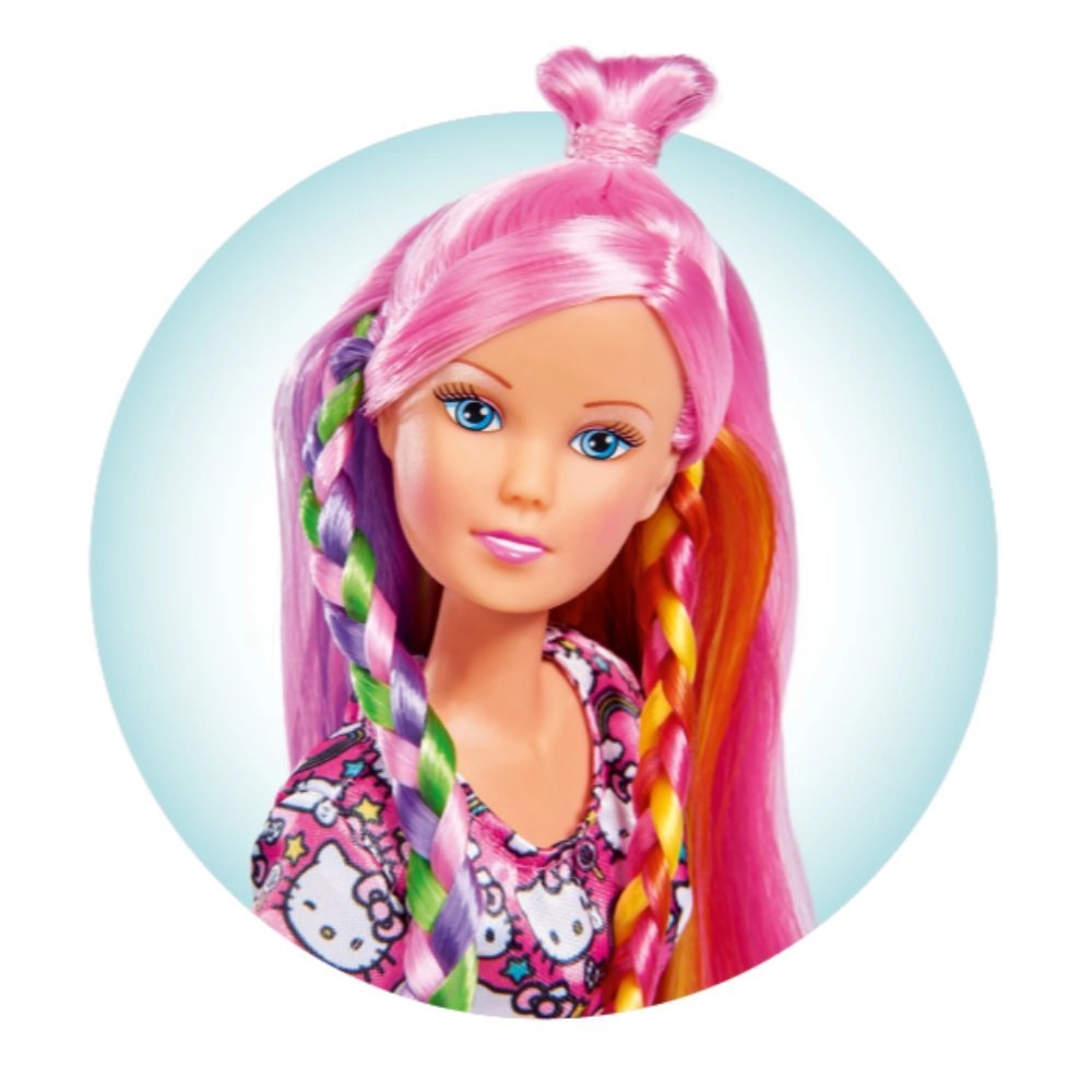Steffi Love Fashion Doll - Hello Kitty Rainbow Hair Ages 3+