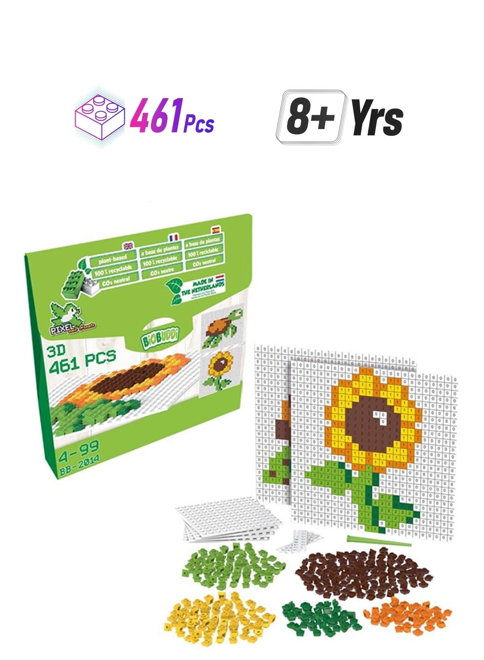 BiOBUDDi BB-2014 - Flowers 461 pcs