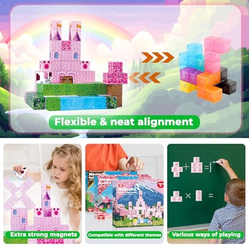 Magnetic Building Blocks - Princess Castle 100pcs