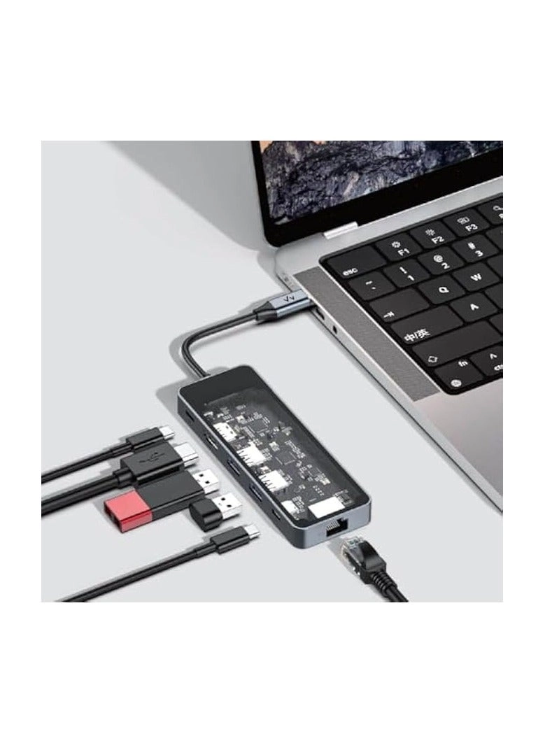 USB C Hub - 6-in-1 4K HDMI USB 3.0