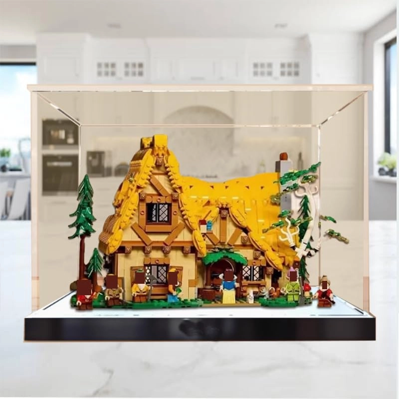 Clear Acrylic Display Case - 43242 17.71x11.81x9.84in. High Black Bottom