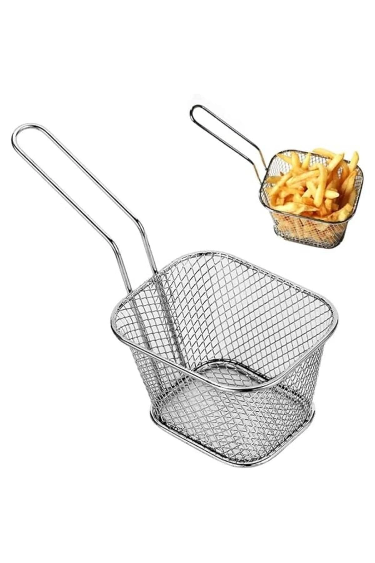 Hausberry mini square fry basket - stainless steel 5 Pcs