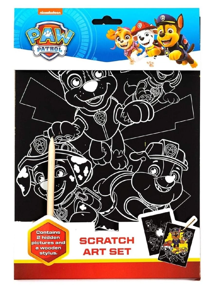 Alligator Paw Patrol Scratch Art Set - 3+ years 3 pcs