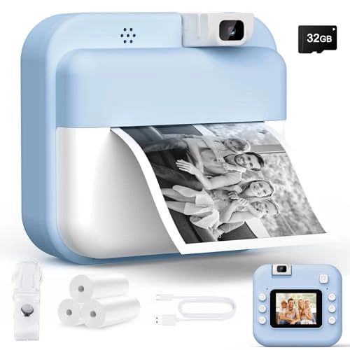 Instant Photo Camera - 2.0 Inch HD Screen 48 MP 1080P