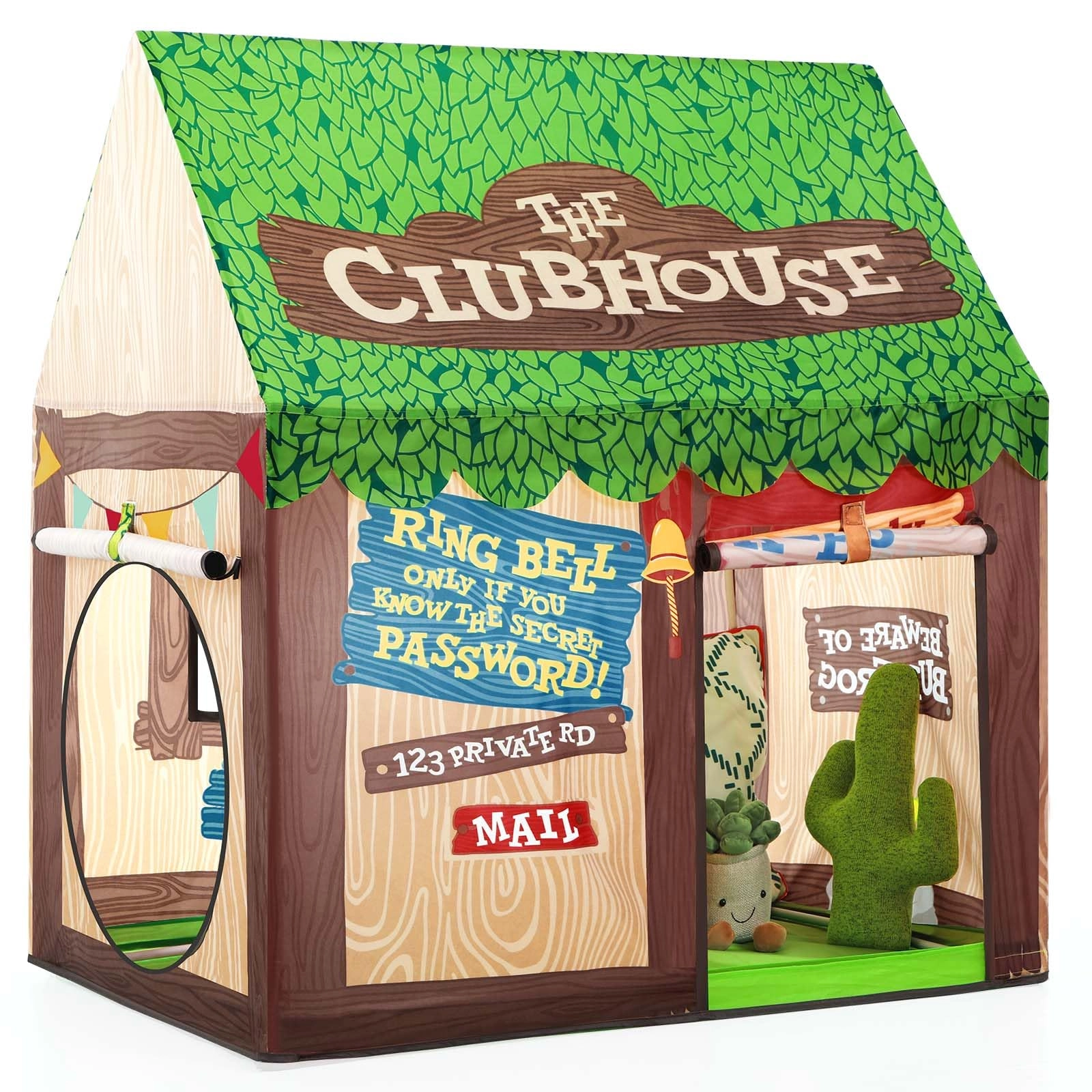 Dongguan Yaxin electronics technology Co., Ltd Kids Play Tent - 97cm L x 67.5cm W x 107.5cm H Jungle Green