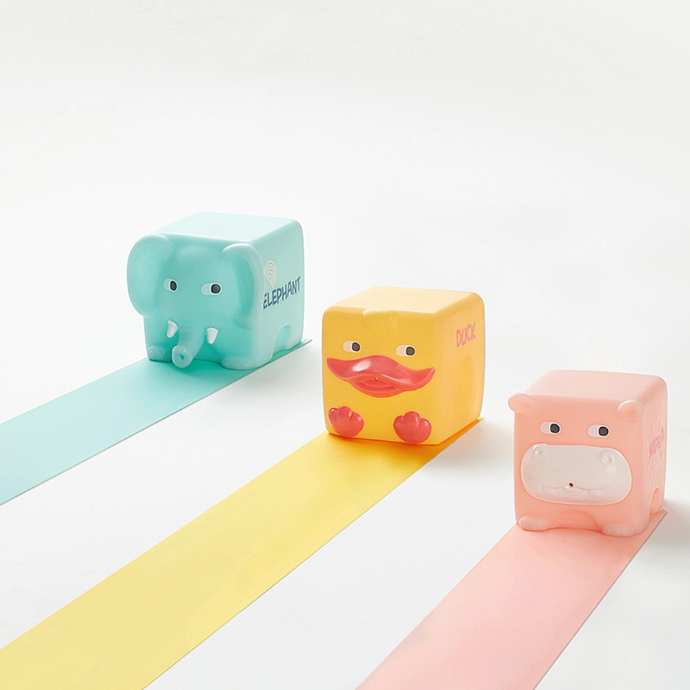 Animal Squeeze & Stack Blocks - Suitable for 3 to 12 months 6 Pcs