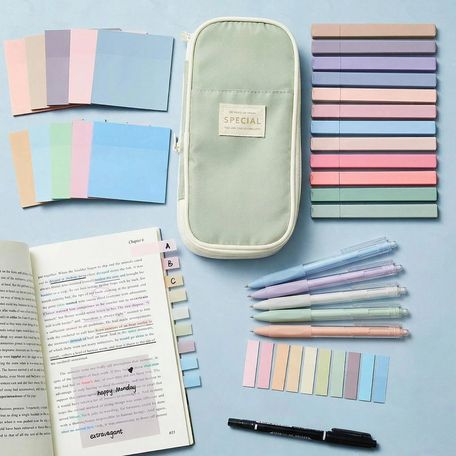 Book Annotation Kit - 39 Pcs