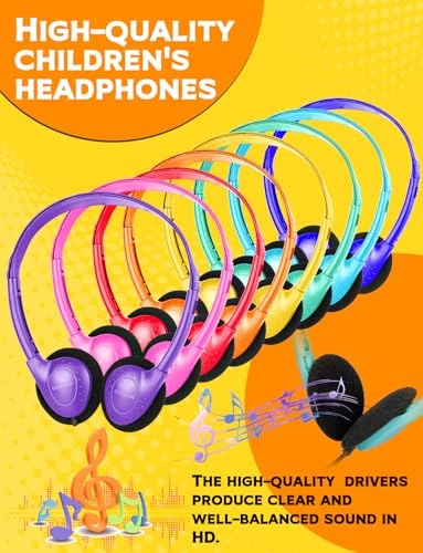 32 Pack Classroom Headphones Wired Headphone