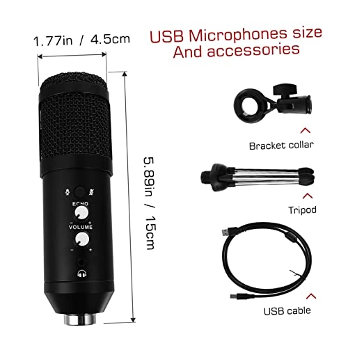 Cardioid Condenser Mic - USB Black Tripod