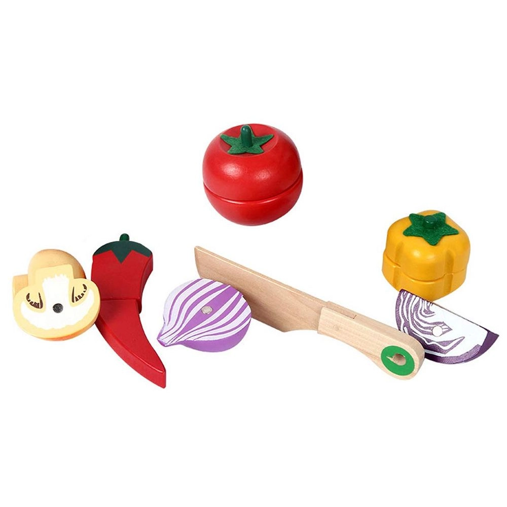 Kid's Fruits & Vegetables In Basket Toy Set - 3+ 28 pieces
