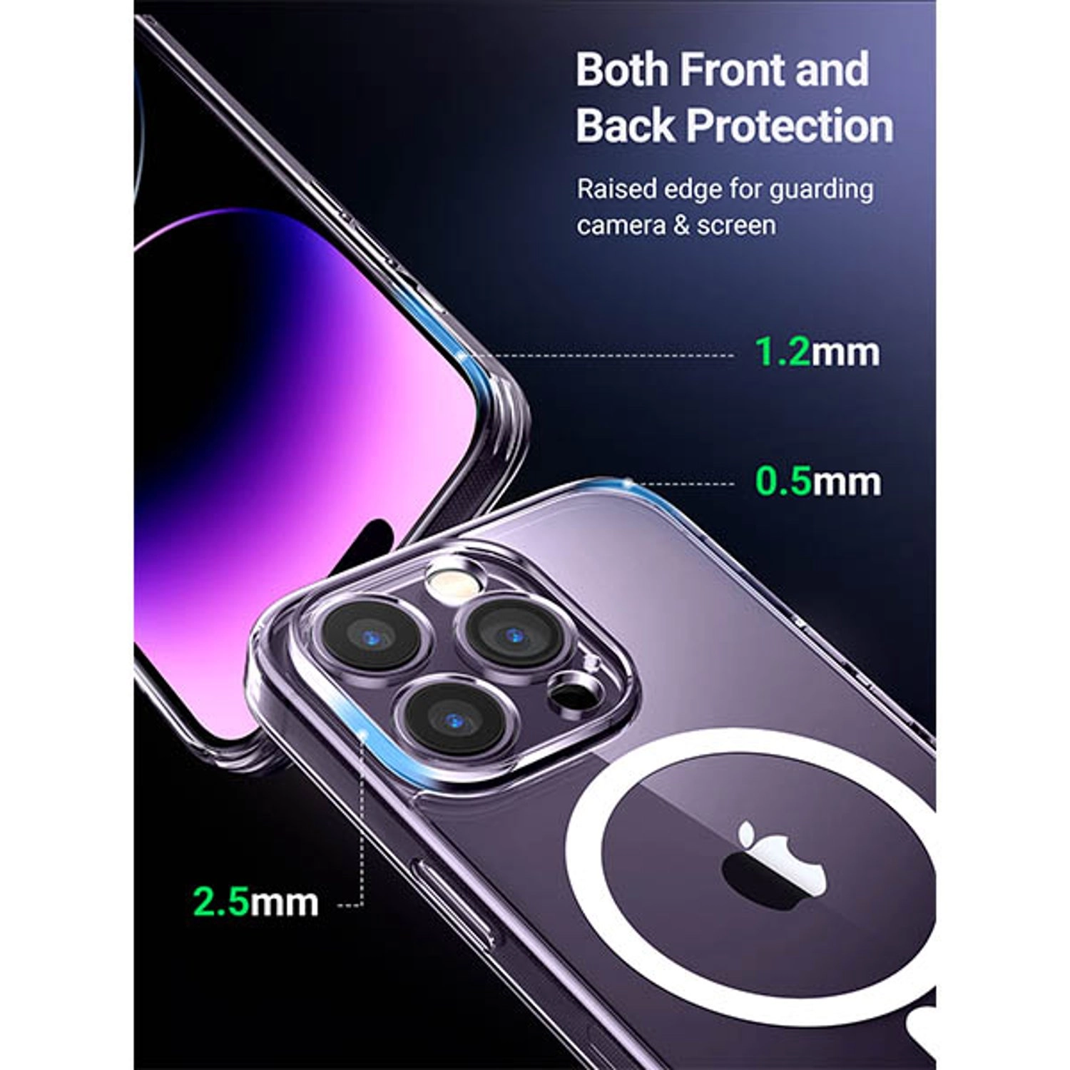 Magnetic Back Case for iPhone 14 Pro