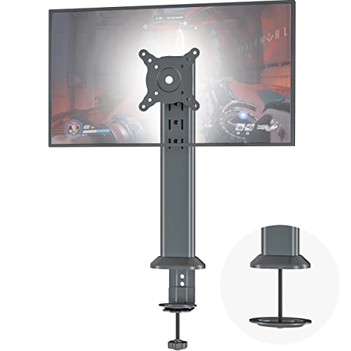 Single LCD Computer Monitor Free-Standing Desk Stand Riser - One (1) 13 inch to 32 inch