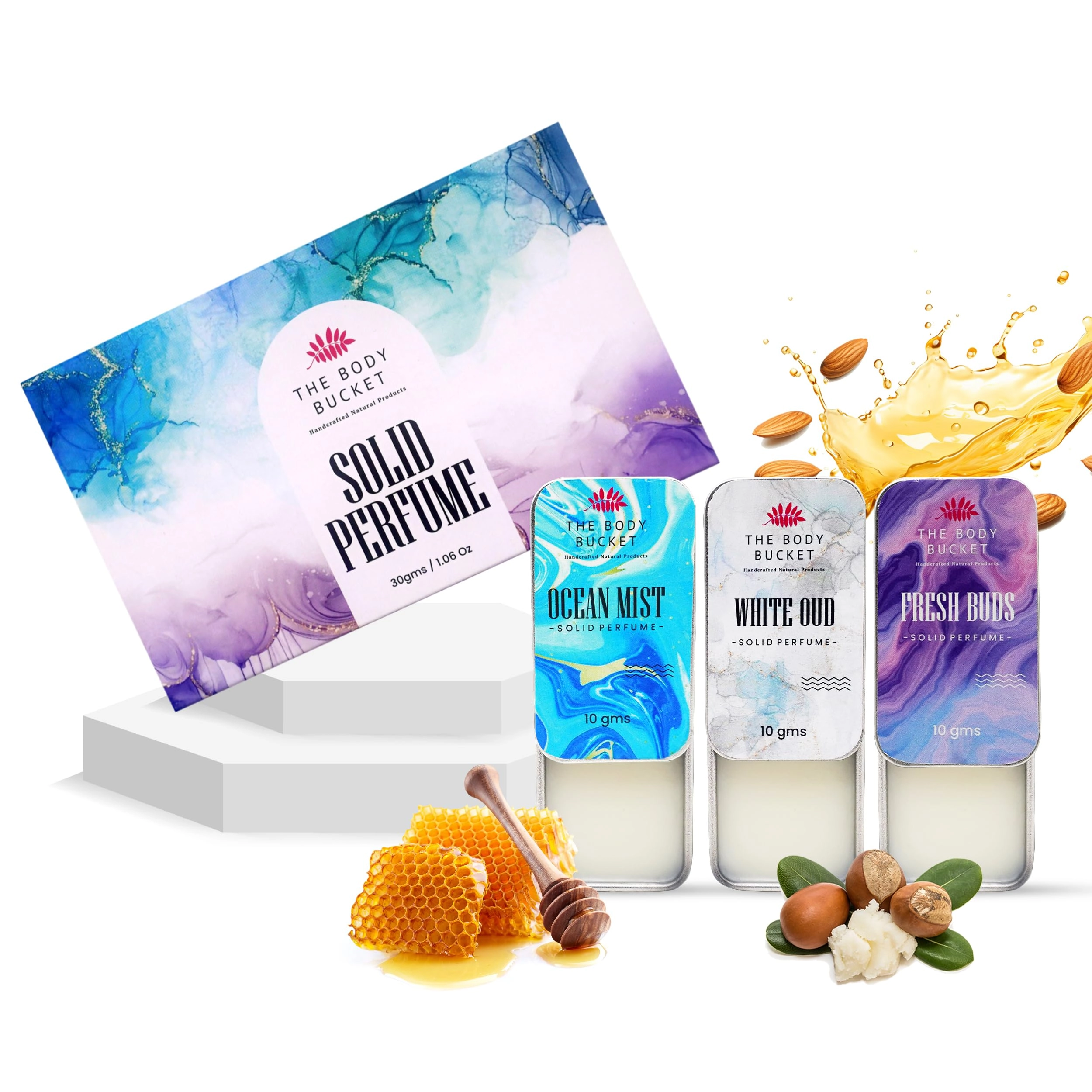 THE BODY BUCKET Ocean Mist - 10 ml + White Oud + Fresh Bud