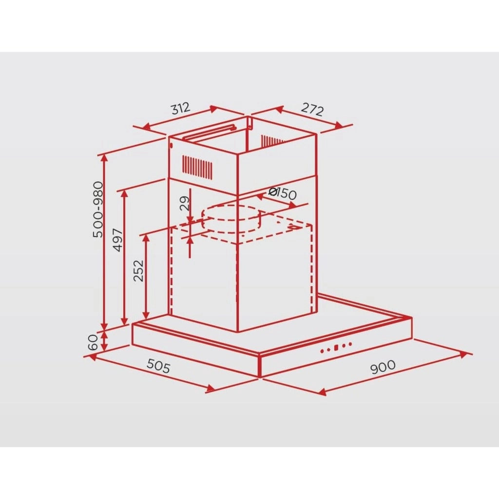 HTH-A60-SBI - 650 cubic metre per hour 60 cm
