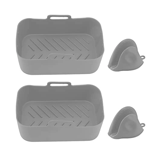 Rectangular Fryer Silicone Pot - Silicone 2 piece(s)