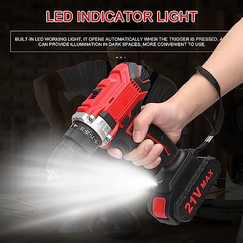 Multifuctional Electric Drill - 21V Brushless Motor