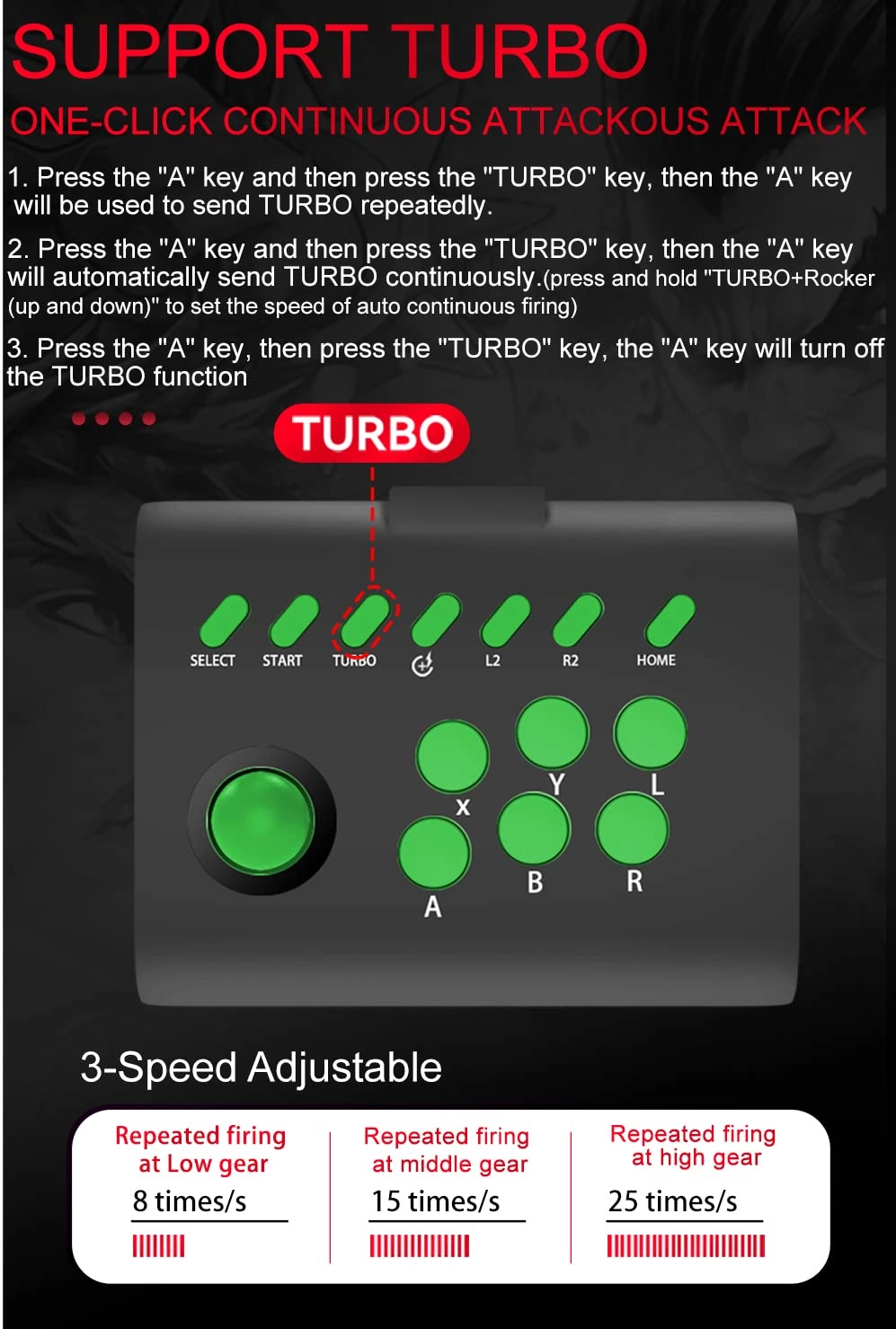 Arcade Fight Stick - Black