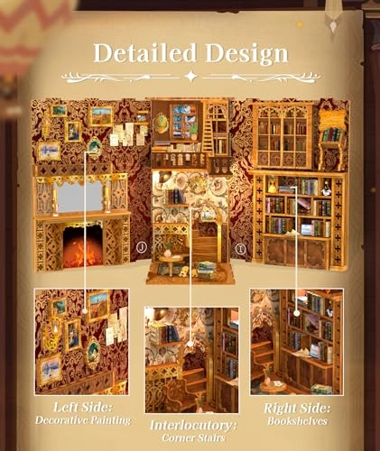 DIY Book Nook Kit - Library of Wisdom