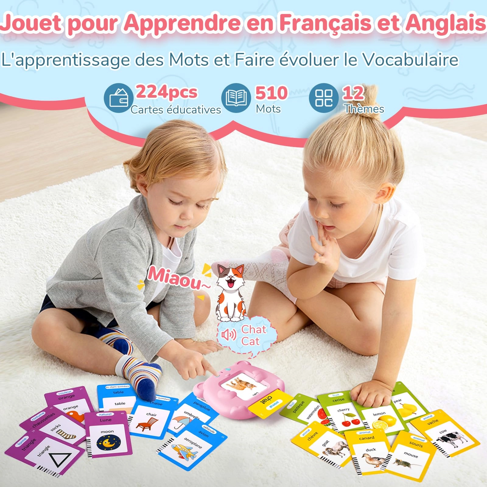 Talking Flash Card - 3+ 1 pieces