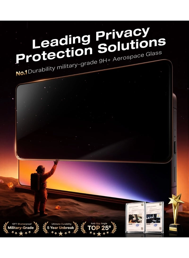 Privacy Tempered Glass Screen Protector for Samsung Galaxy S26