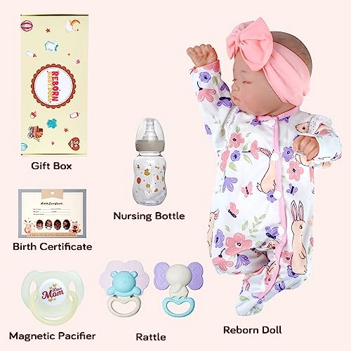 Reborn Baby Doll - 17 Inch Vinyl+ Cloth Ages 3+