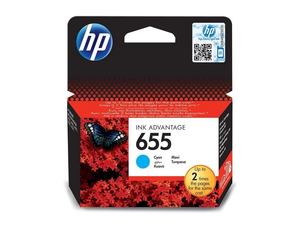 HP 655 Standard Yield Cyan