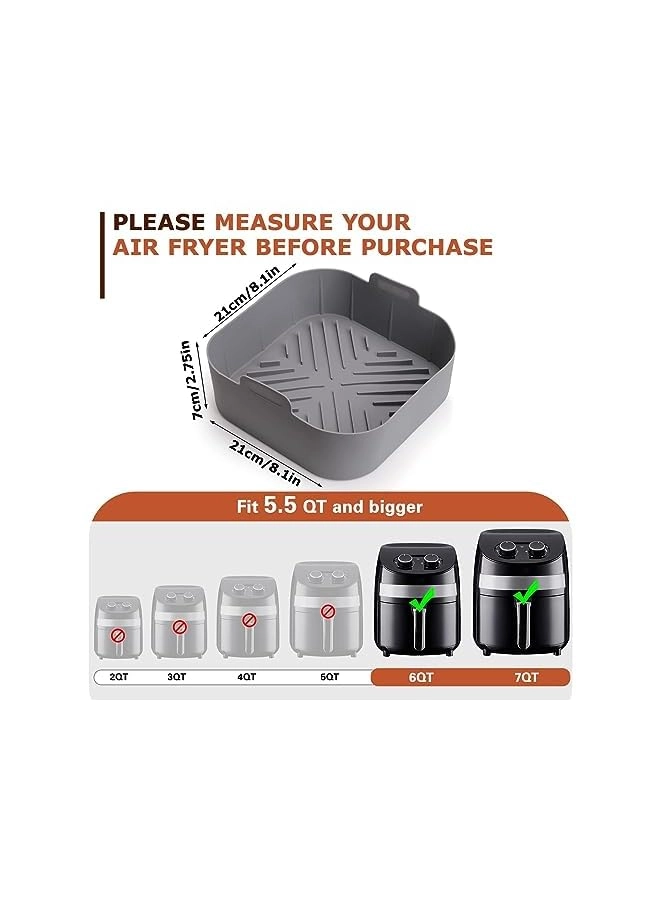 air fryer basket liners - silicone 2pcs