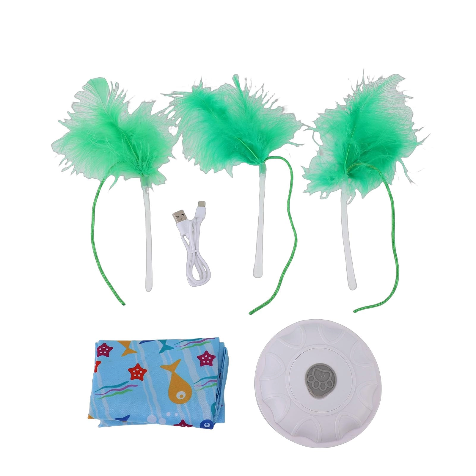 SIXRUN Hide and Seek Cat Toy - 500mAh Rechargeable Touch Activated 3 Modes