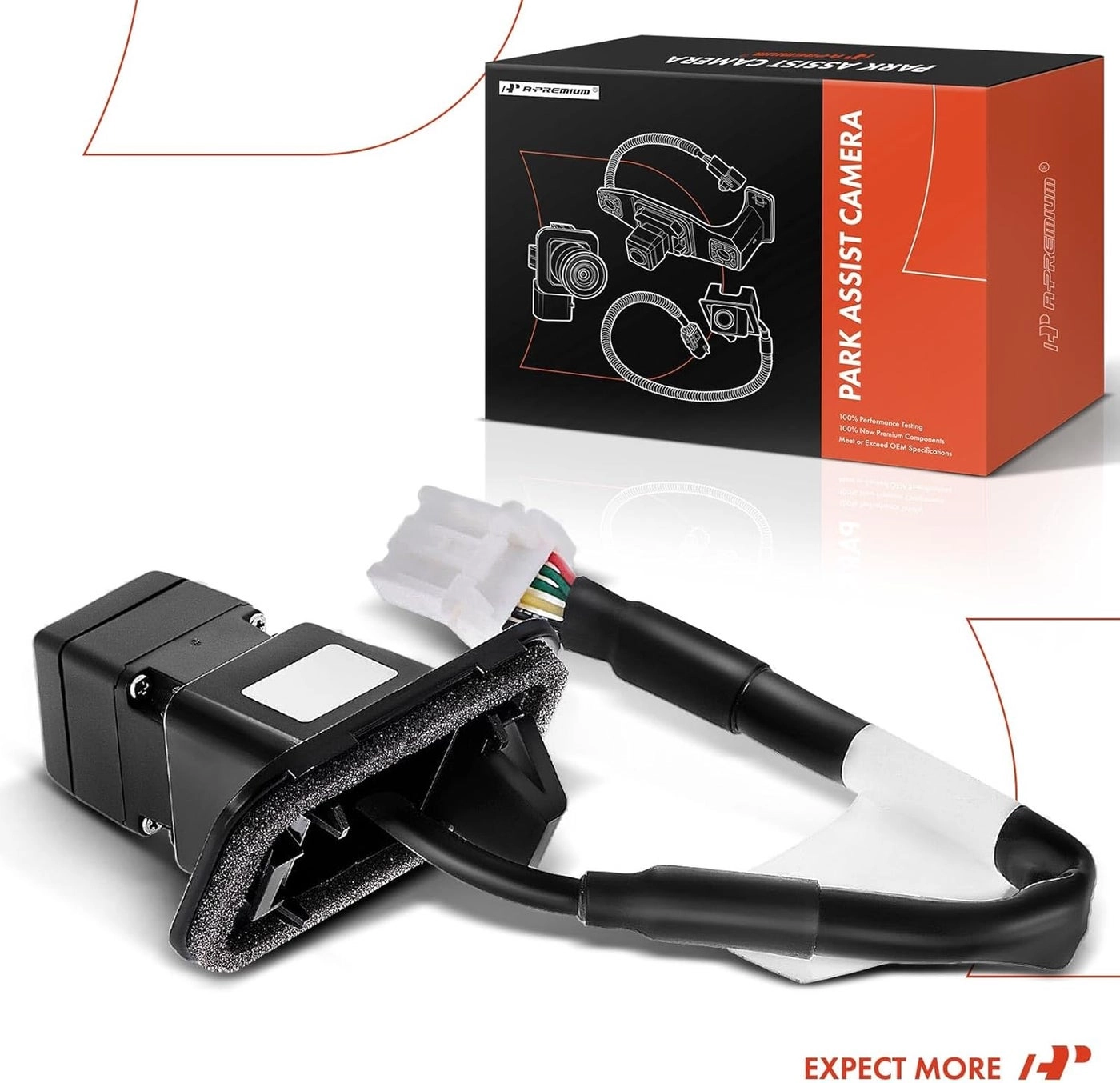 Park Assist Camera - Honda Civic 2013-2015 Coupe OE Replacement 130° detection angle