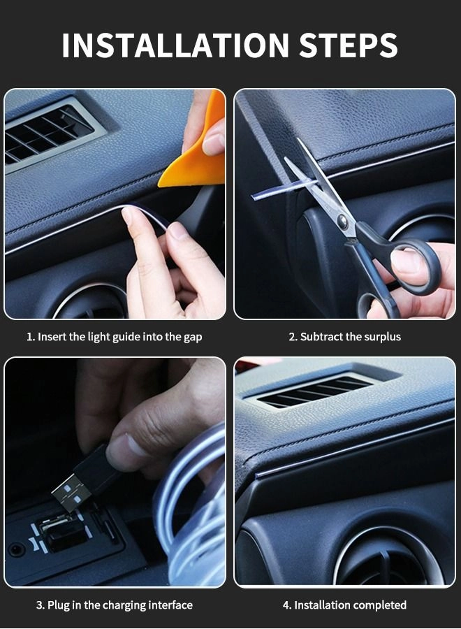 EL Wire - 5m + USB Star Projector