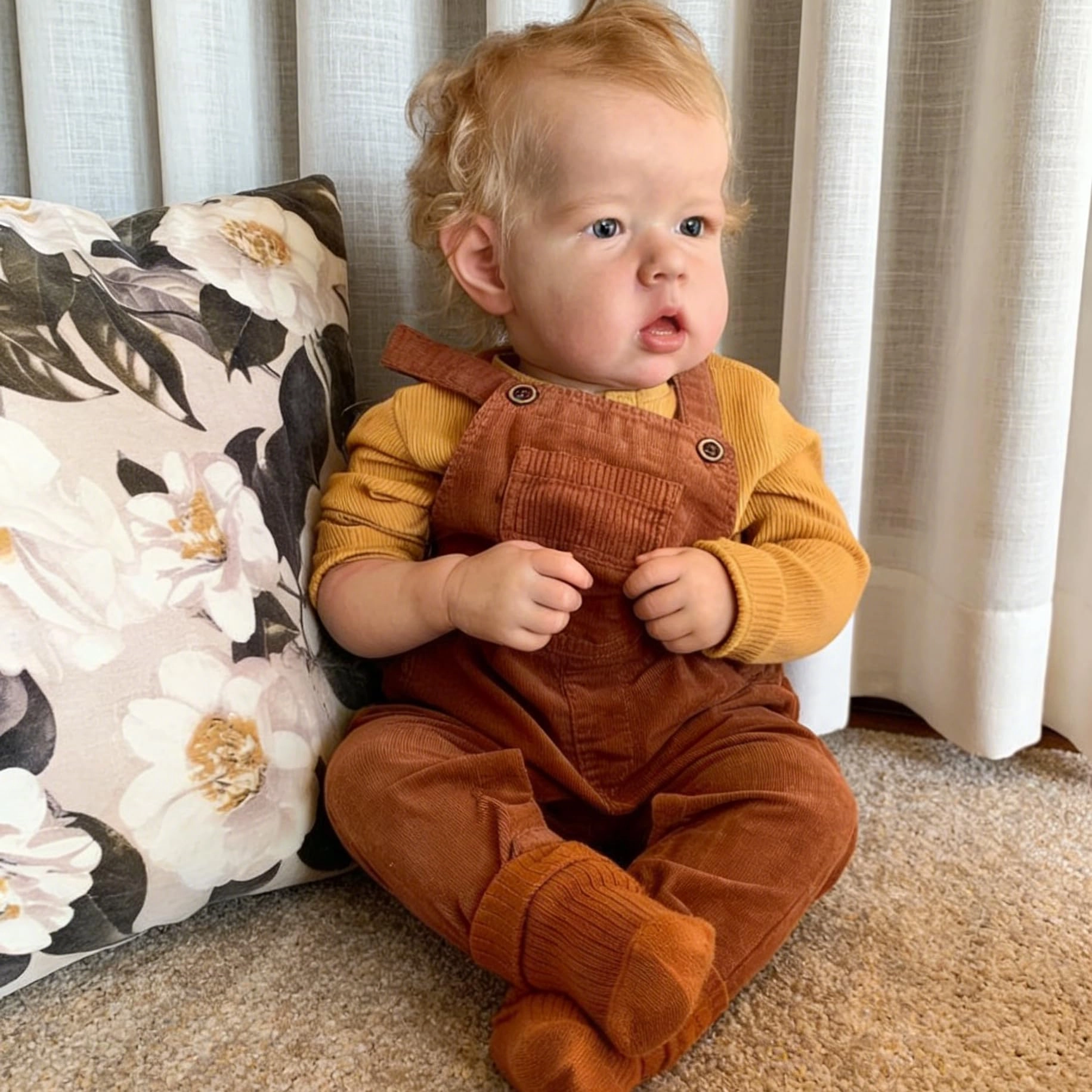 Nanjing Tianzeng Gifts Co.,Ltd Reborn Baby Doll - 20 Inch Soft Silicone Vinyl Cloth Body Ages 3+