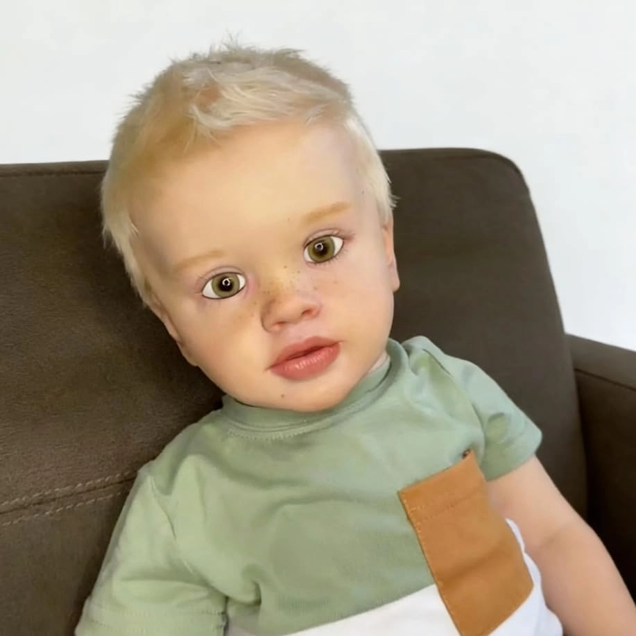 Pippa Reborn Baby Doll - 26 inch Cotton Vinyl Hand-rooted Curly Hair Ages 3+