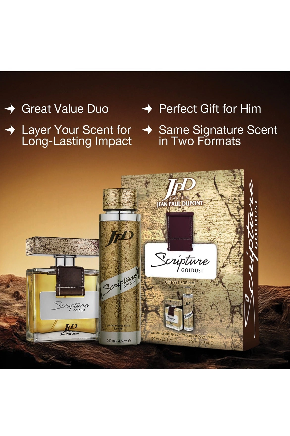 Scripture Goldust - Eau de Toilette 100ml + Body Spray - 200ml