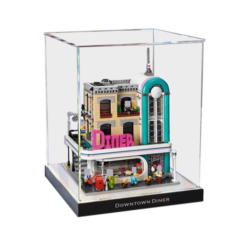 HCAEIOFJ Clear Acrylic Display Case for Lego Creator 10260