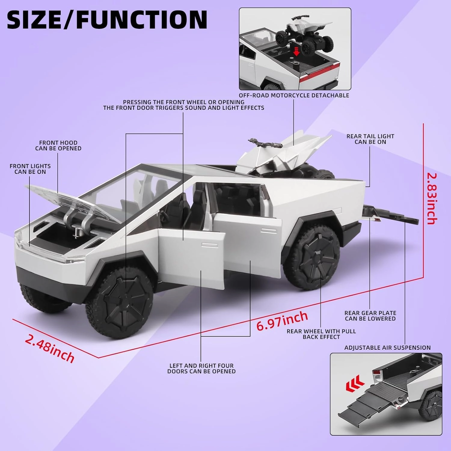 CYBERTRUCK - 1:32 1pcs
