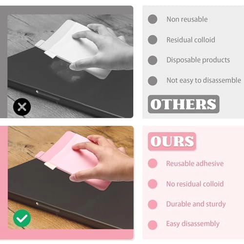 Stick on Mouse Holder - 2 Pack Large Pink