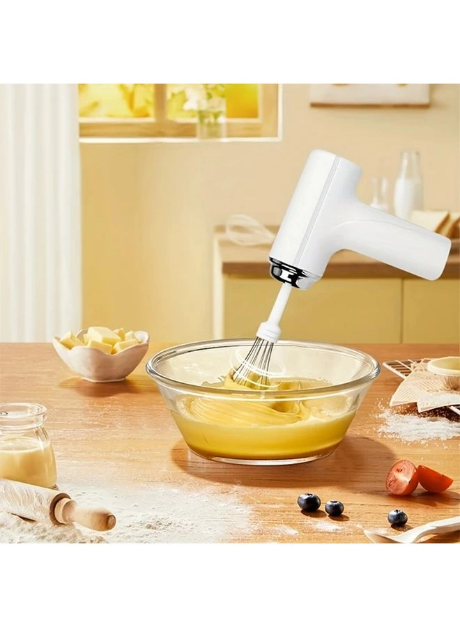 Handheld Cream Mixer - USB Rechargeable 3-Speed 2-in-1