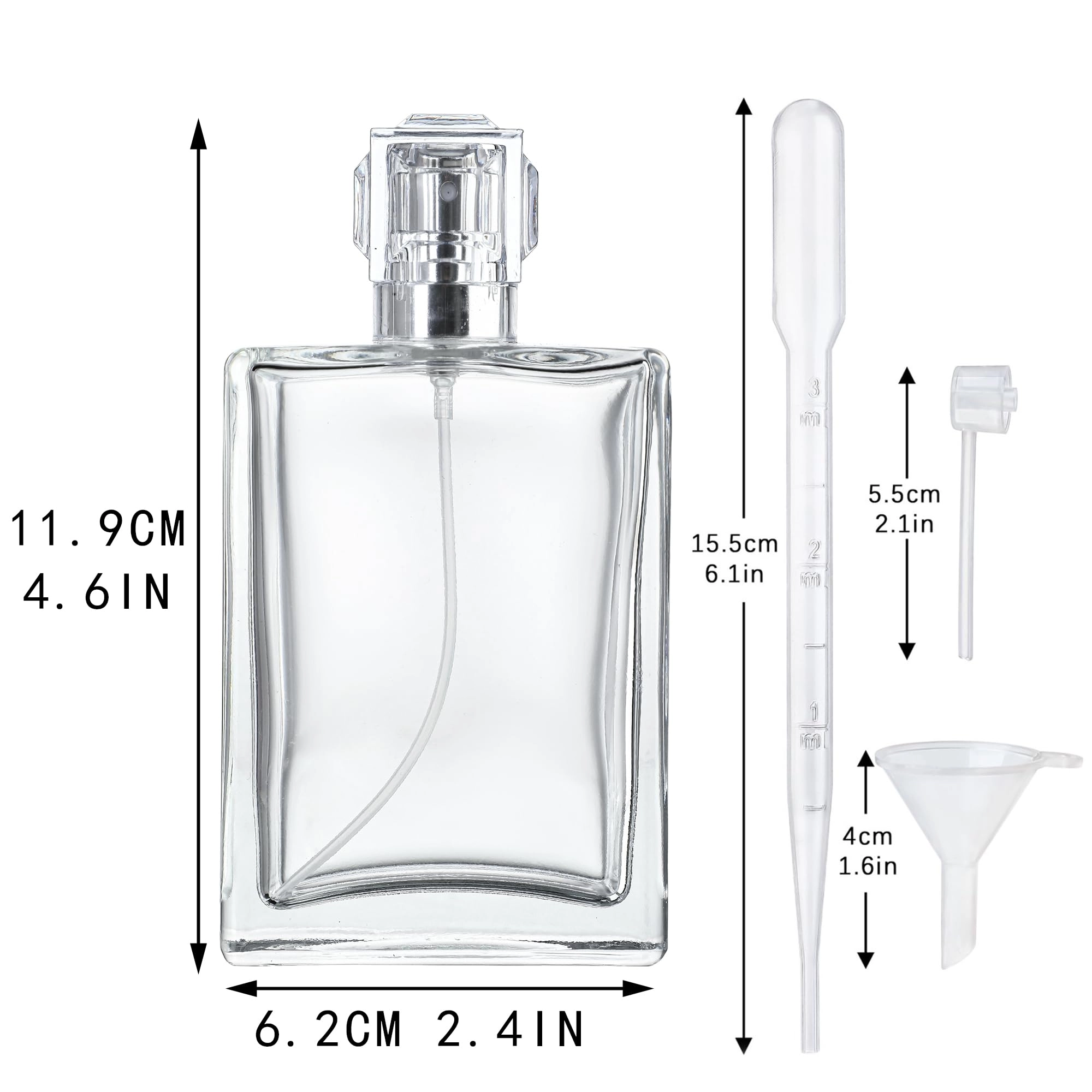 perfume bottles empty - 100ml
