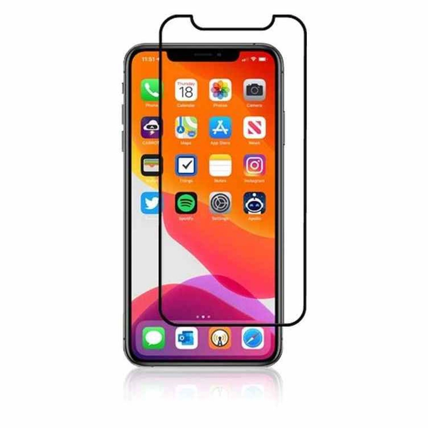 Clear Shatterproof Tempered Glass Screen Protector for iPhone 11