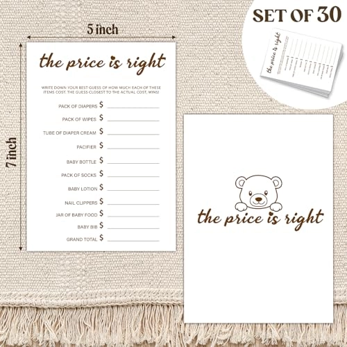 Baby Shower Games - English Adult 30pcs