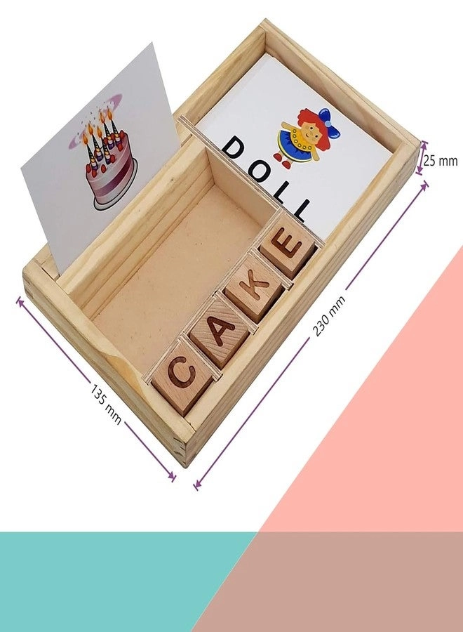 Wooden Spelling Learning Game Set - 3 Years and Up