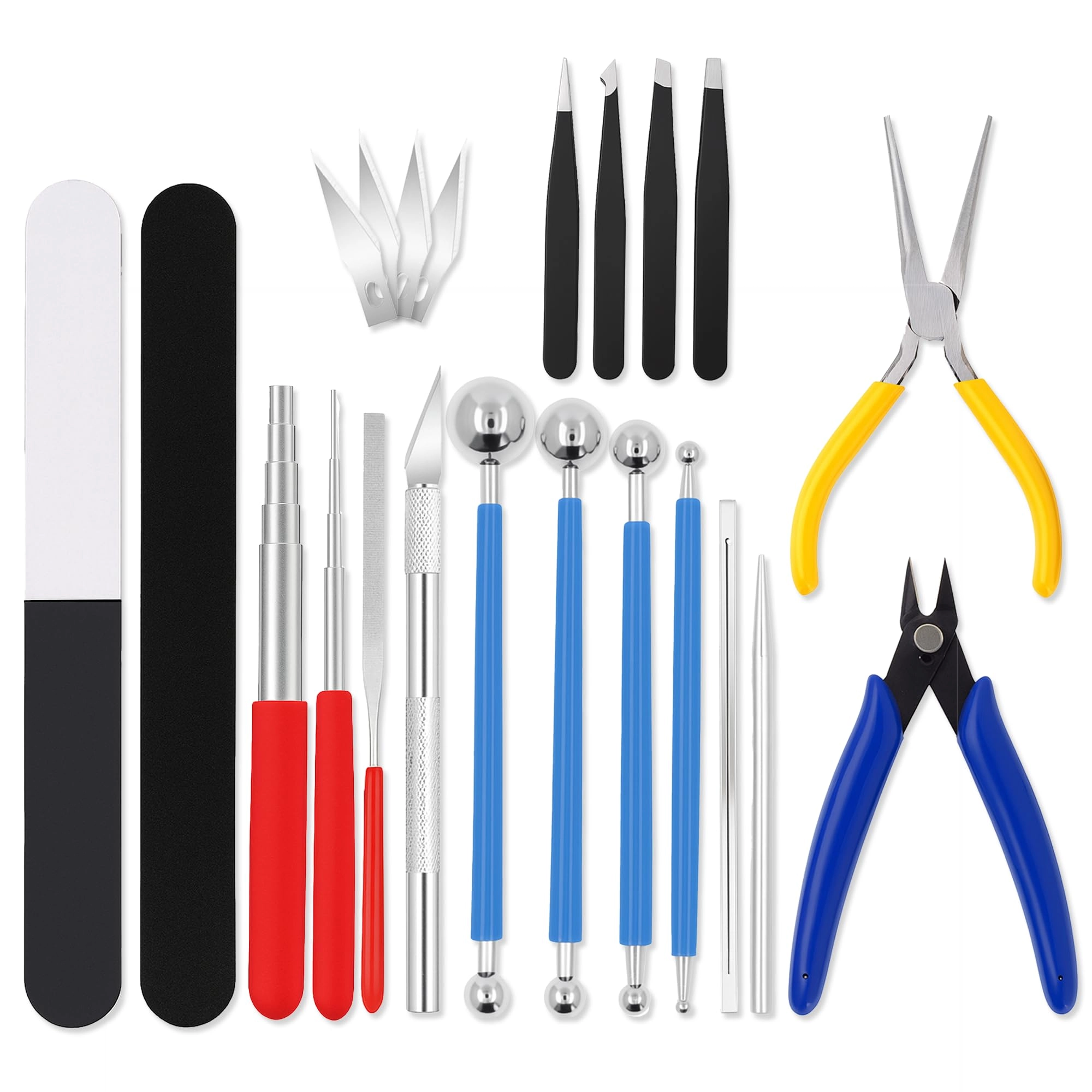 Mandala Crafts Model Tool Kit - Plastic 23 PCS