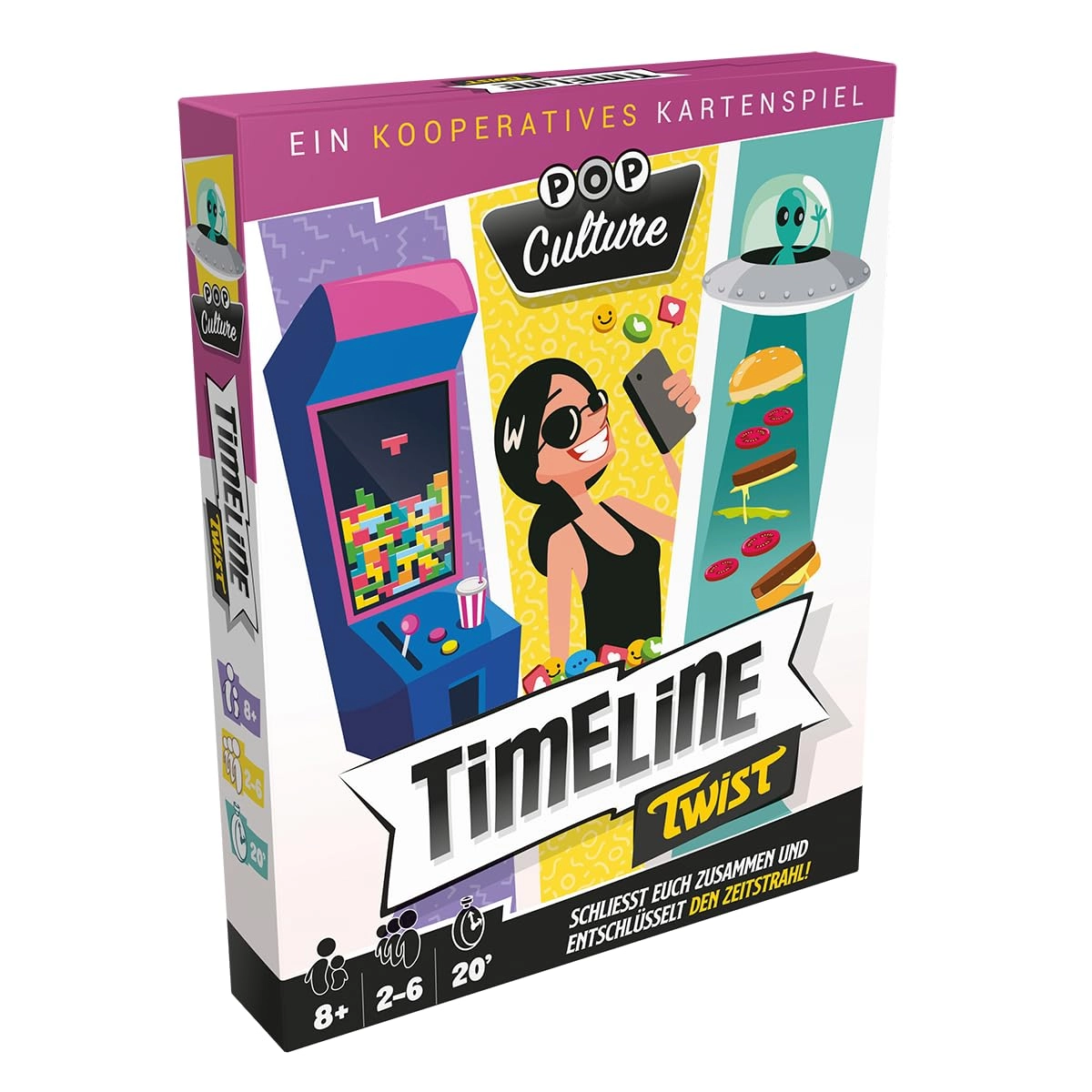 ZYGOMATIC Timeline Twist: Pop Culture - Card Game (German)