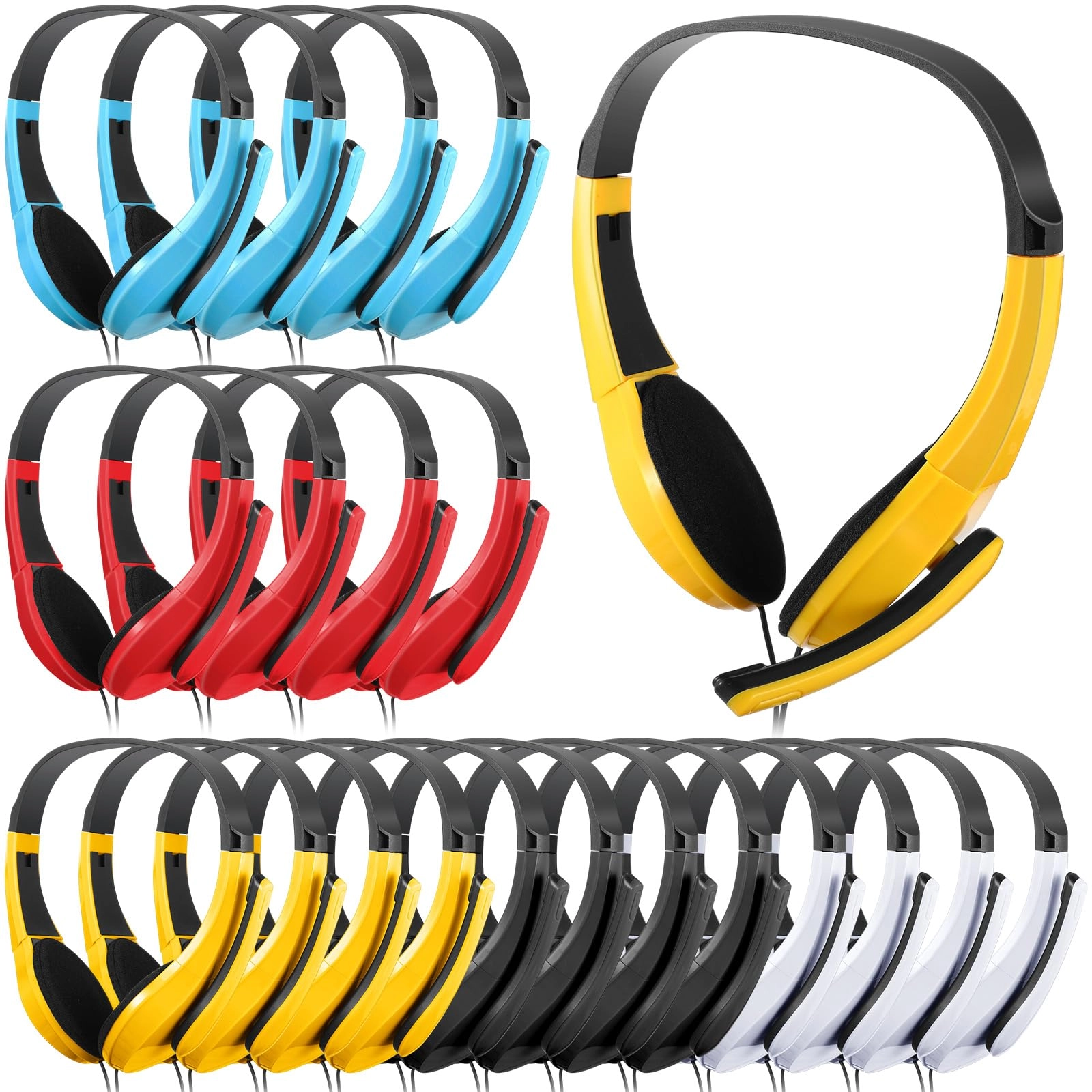 Saysurey FAS0479 Wired Headphone 20 Pack